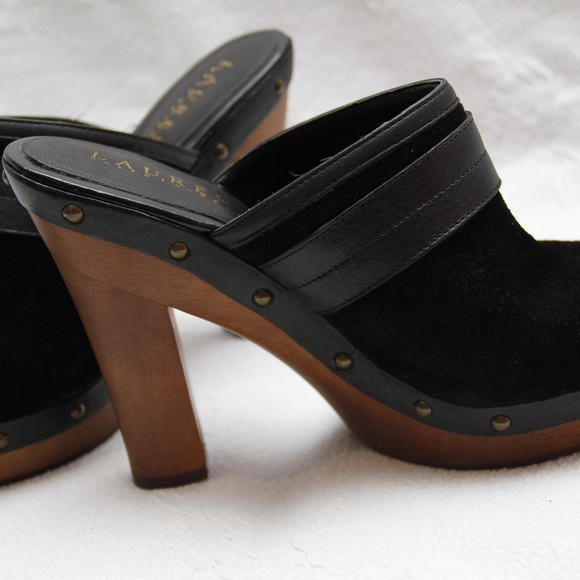 Ralph Lauren black suede shoes size M - Picture 2 of 7